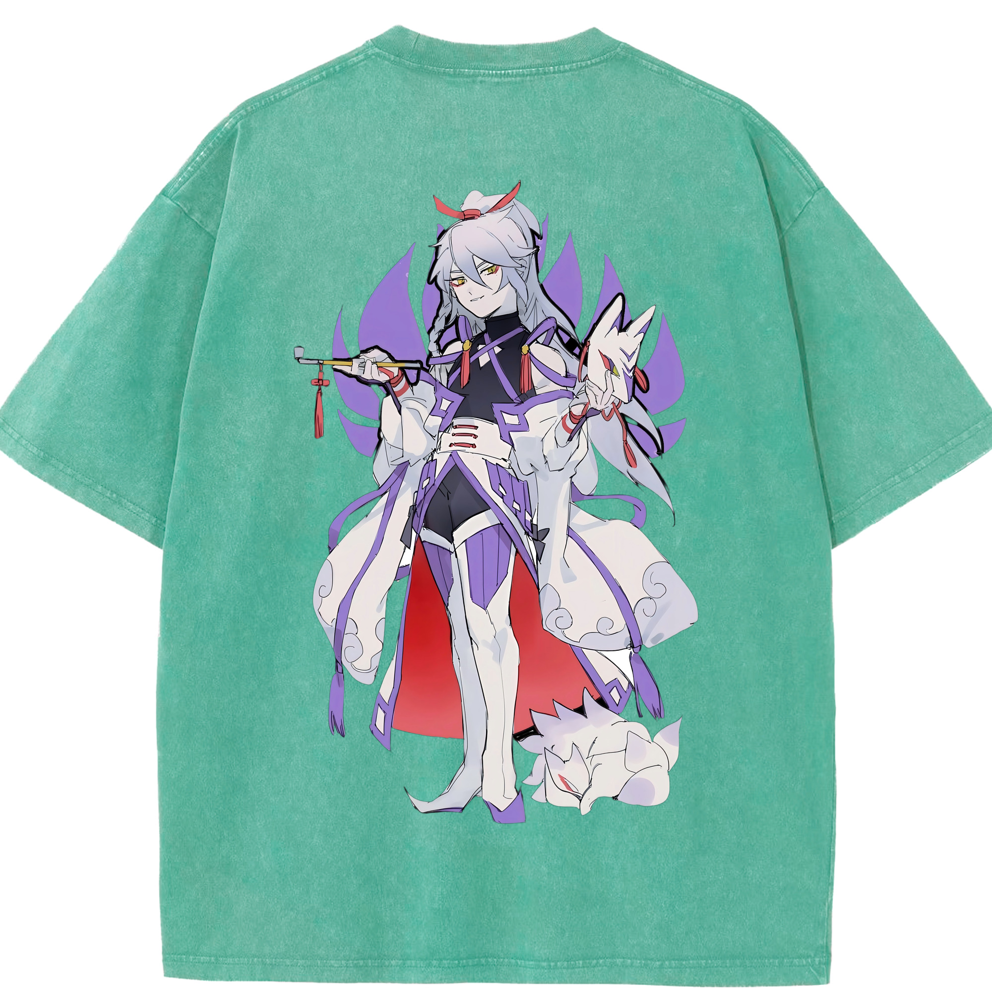 （画像用） 妖怪ウォッチ Yo-kai Watch 綿100% ヴィンテージ風 半袖Tシャツ（背面プリント）